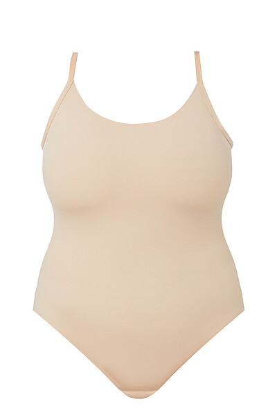 Body Smart Thong Bodysuit Beige