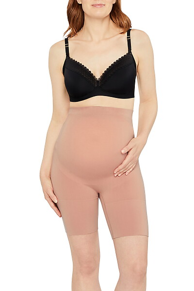 Bamboo Essentials Maternity Thigh Shaper Short Mahogany Full Body