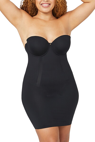 Ultimate Backless Strapless Slip Black