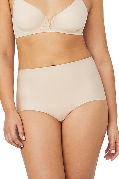 No Vpl Waisted Brief Beige