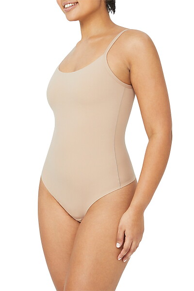 Body Smart Thong Bodysuit Beige