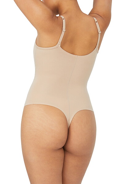 Body Smart Thong Bodysuit Beige